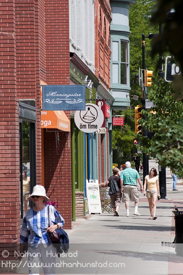 The Pearl Street Mall in Boulder, CO